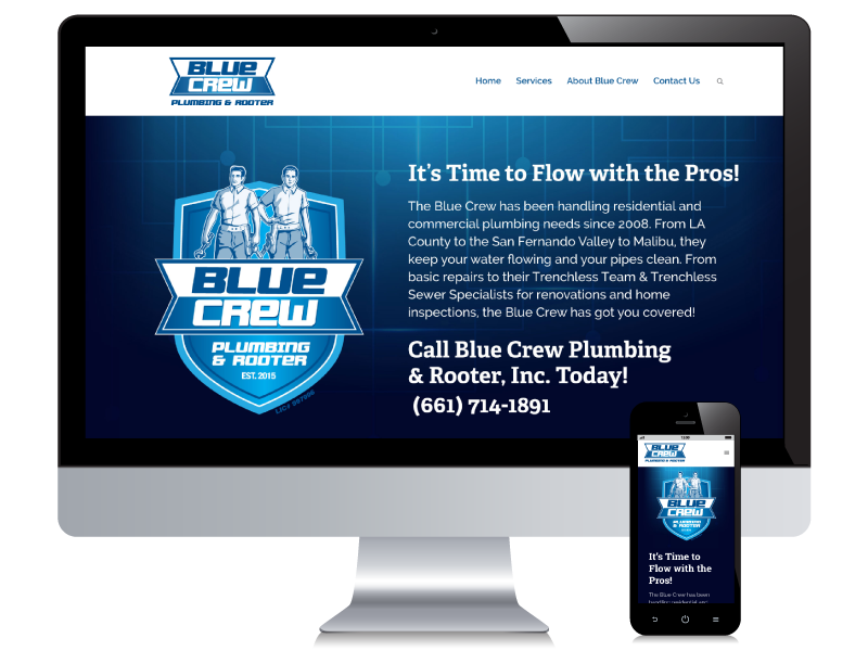 Website Design & Development - Blue Crew Plumbing